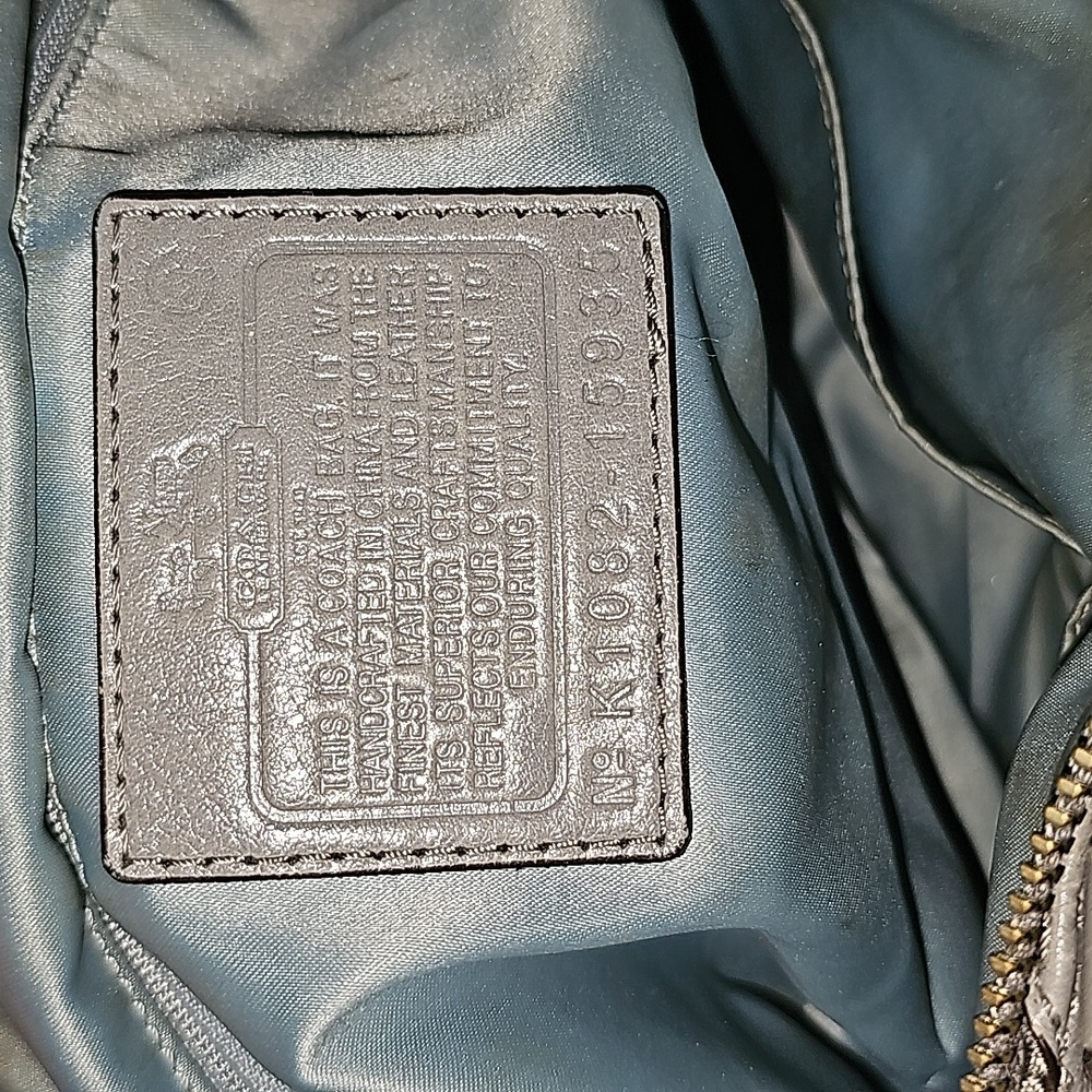 Coach Grey purse - Picture 4 of 4